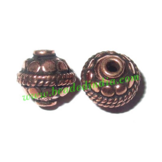 Picture of Copper Metal Beads, size: 8x8mm, weight: 1.03 grams.