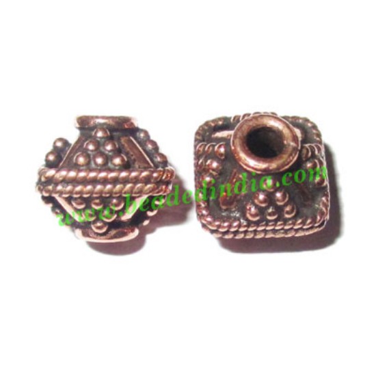 Picture of Copper Metal Beads, size: 9.5x10mm, weight: 2.02 grams.