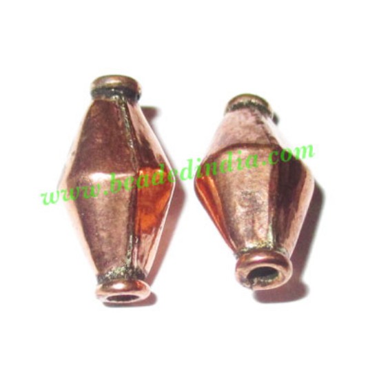 Picture of Copper Metal Beads, size: 15x8mm, weight: 0.81 grams.
