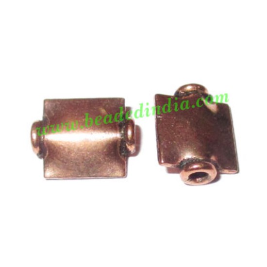 Picture of Copper Metal Beads, size: 10x8x4mm, weight: 0.68 grams.