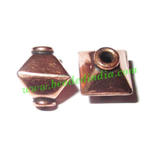 Picture of Copper Metal Beads, size: 9.5x8mm, weight: 0.82 grams.