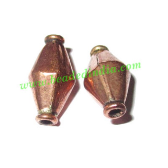 Picture of Copper Metal Beads, size: 8x15mm, weight: 0.83 grams.