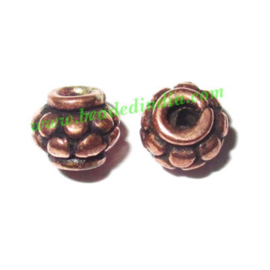 Picture of Copper Metal Beads, size: 5x6mm, weight: 0.66 grams.