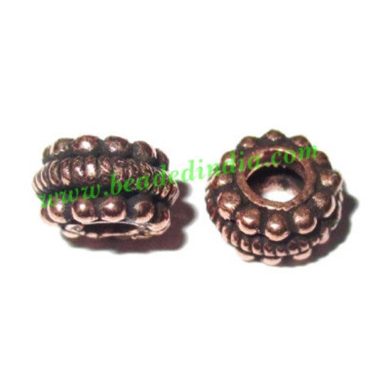 Picture of Copper Metal Beads, size: 5x8mm, weight: 1.05 grams.