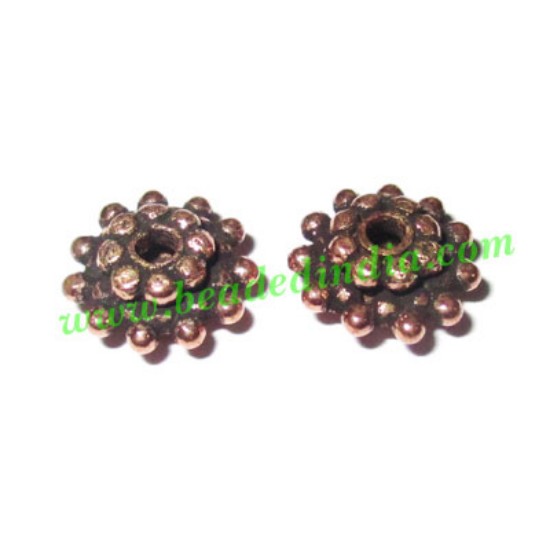 Picture of Copper Metal Beads, size: 4.5x9mm, weight: 0.89 grams.