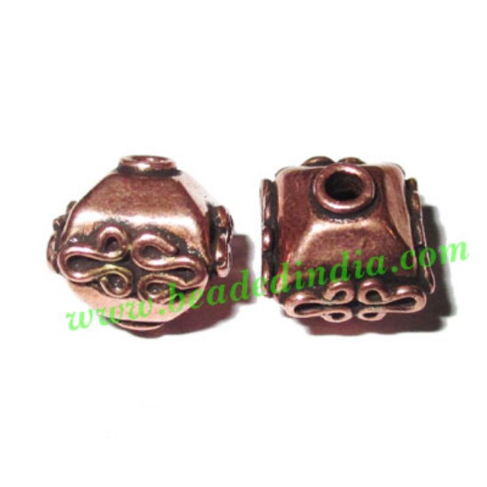 Picture of Copper Metal Beads, size: 6x6mm, weight: 1.97 grams.