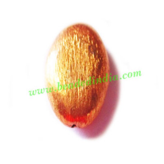 Picture of Copper Brushed Beads, size: 24x13x7mm, weight: 3.04 grams.