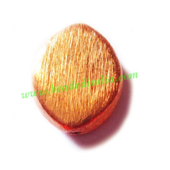 Picture of Copper Brushed Beads, size: 20x16x6mm, weight: 2.84 grams.