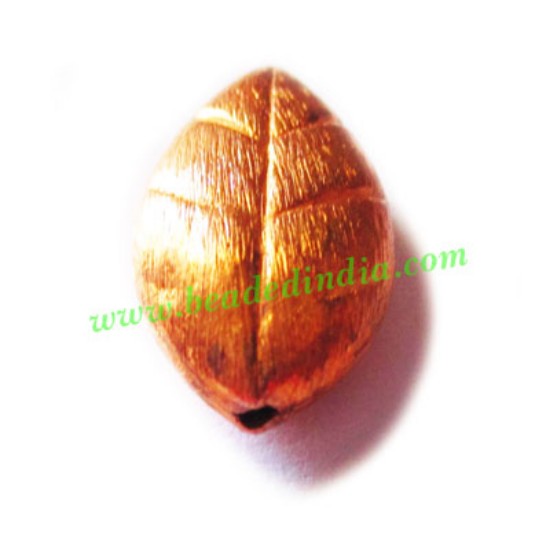 Picture of Copper Brushed Beads, size: 21x12x7mm, weight: 2.09 grams.