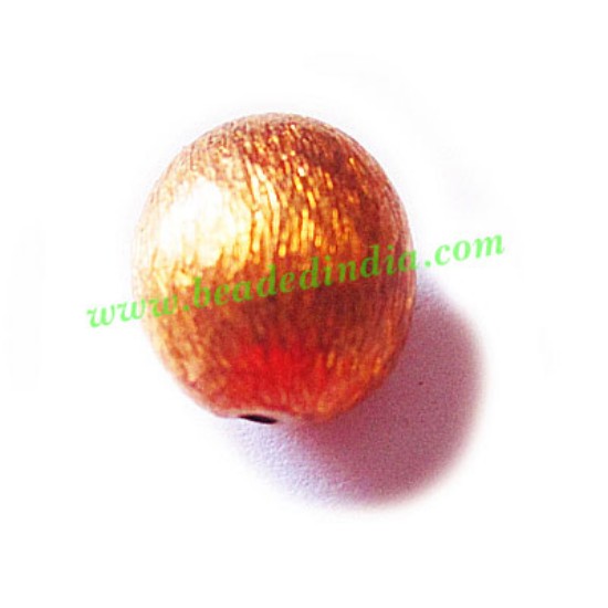 Picture of Copper Brushed Beads, size: 13.5x11x9mm, weight: 1.4 grams.