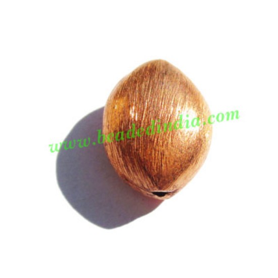 Picture of Copper Brushed Beads, size: 14x11x7mm, weight: 1.59 grams.