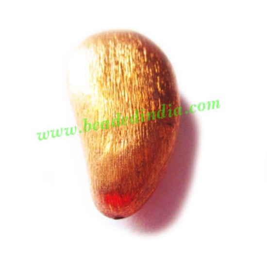 Picture of Copper Brushed Beads, size: 32x18x12mm, weight: 7.03 grams.
