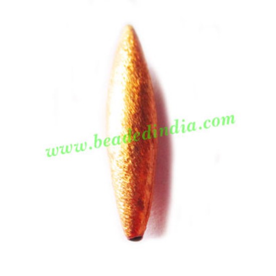 Picture of Copper Brushed Beads, size: 35x7.5mm, weight: 2.57 grams.