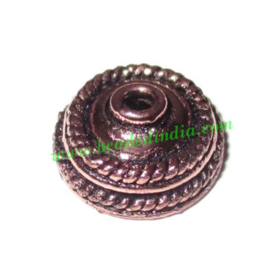 Picture of Copper Metal Caps, size: 7x13mm, weight: 1.85 grams.