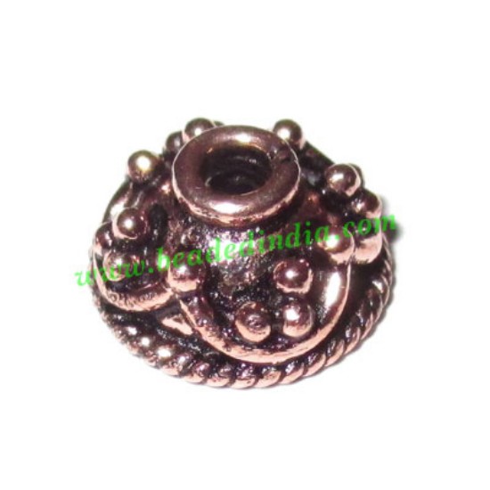 Picture of Copper Metal Caps, size: 5x10mm, weight: 0.97 grams.