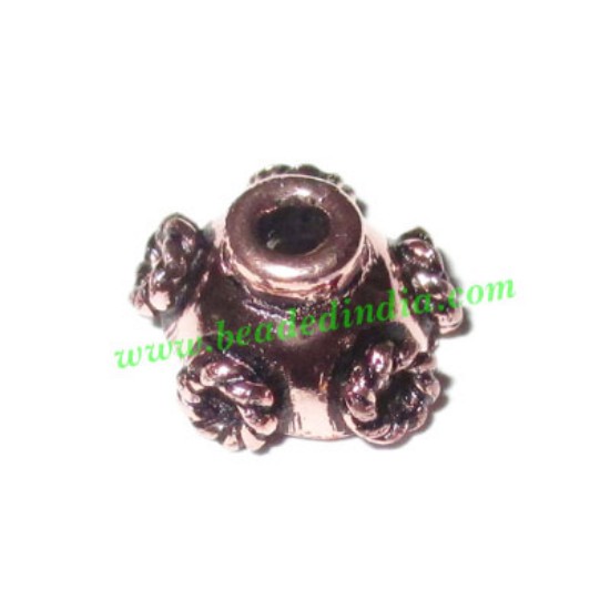 Picture of Copper Metal Caps, size: 6x10mm, weight: 0.74 grams.