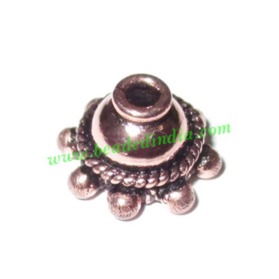 Picture of Copper Metal Caps, size: 7x11mm, weight: 1.71 grams.