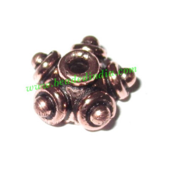 Picture of Copper Metal Caps, size: 6x11mm, weight: 1.3 grams.