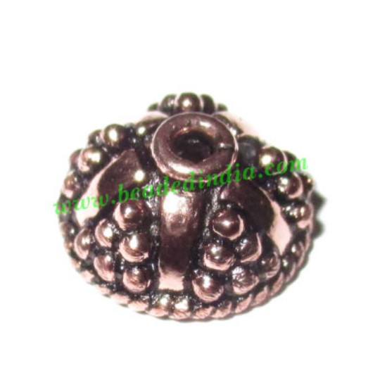 Picture of Copper Metal Caps, size: 5x11mm, weight: 1.27 grams.