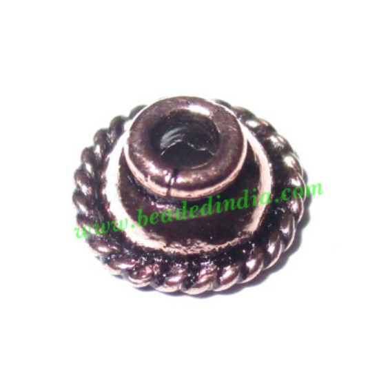 Picture of Copper Metal Caps, size: 4x8mm, weight: 0.34 grams.