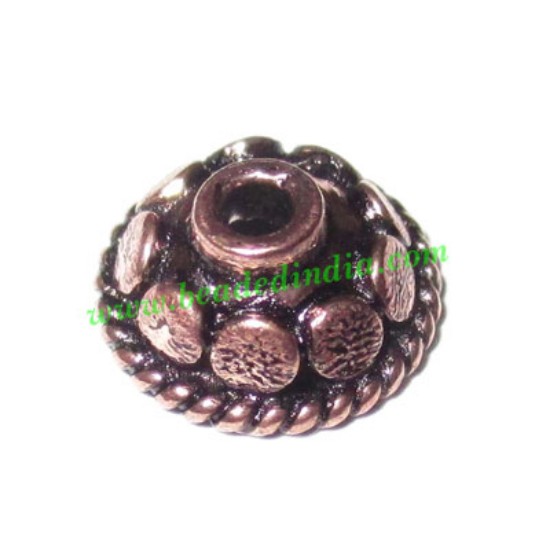 Picture of Copper Metal Caps, size: 4x8mm, weight: 0.48 grams.