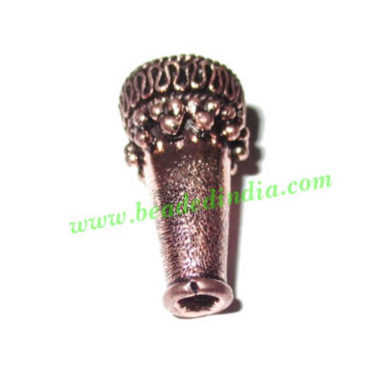 Picture of Copper Metal Cones, size: 12x22mm, weight: 2.93 grams.