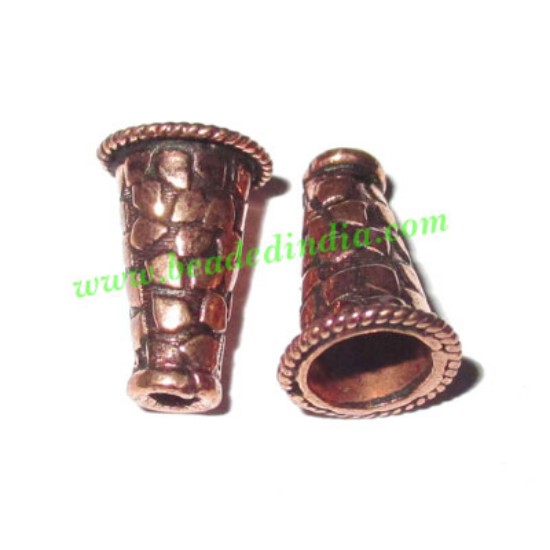 Picture of Copper Metal Cones, size: 13.5x9mm, weight: 1.02 grams.