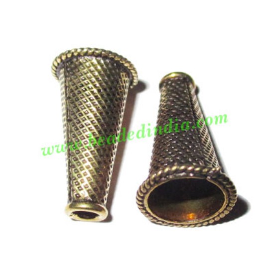 Picture of Copper Metal Cones, size: 20.5x12mm, weight: 1.94 grams.