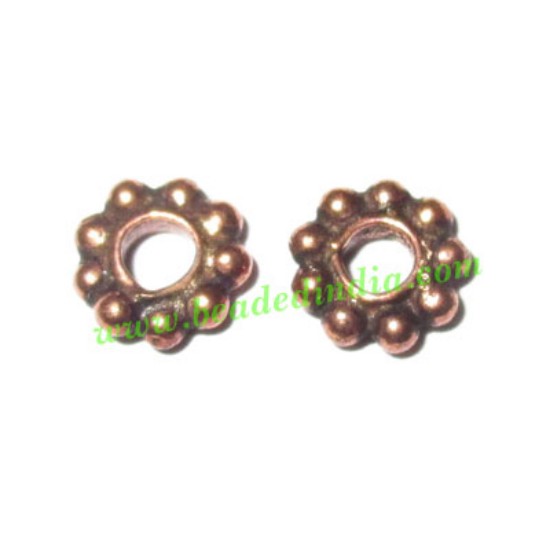 Picture of Copper Metal Spacers, size: 2x6mm, weight: 0.22 grams.