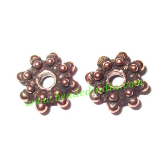 Picture of Copper Metal Spacers, size: 3x9mm, weight: 0.77 grams.
