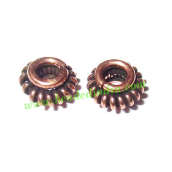 Picture of Copper Metal Spacers, size: 3x6mm, weight: 0.3 grams.