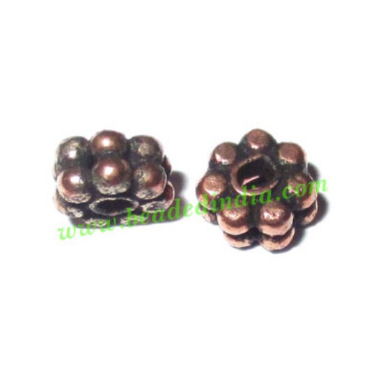 Picture of Copper Metal Spacers, size: 2.5x5mm, weight: 0.29 grams.