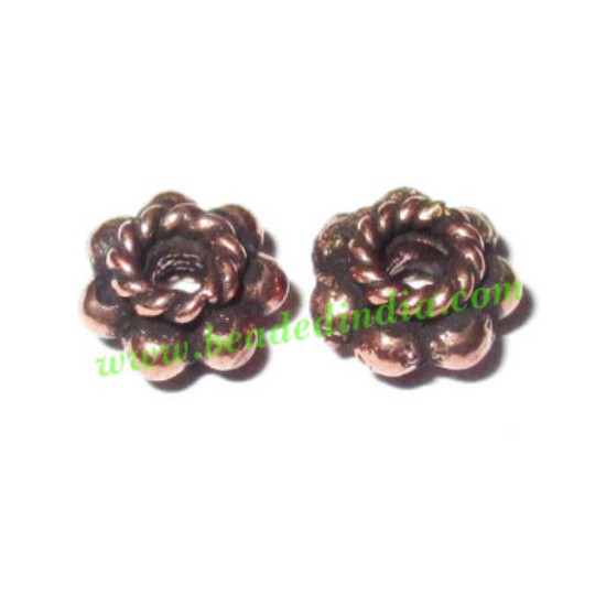 Picture of Copper Metal Spacers, size: 4x6mm, weight: 0.48 grams.