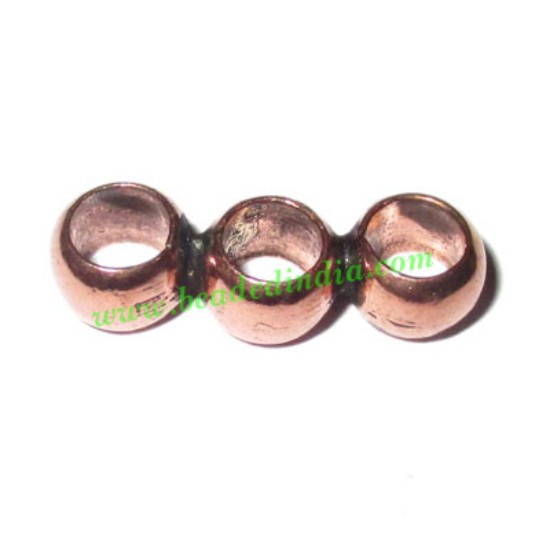 Picture of Copper Metal Spacer Bars, size: 4x7x19mm, weight: 1.43 grams.