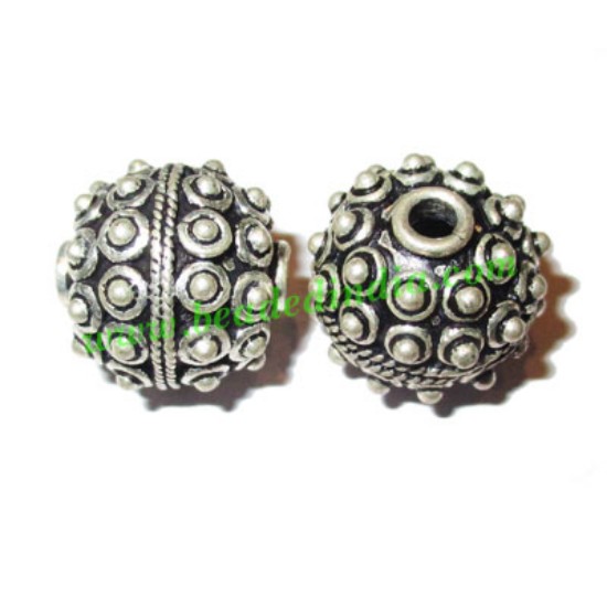 Picture of Sterling Silver .925 Fancy Beads, size: 15.5x16.5mm, weight: 5.11 grams.