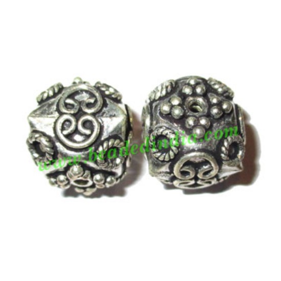 Picture of Sterling Silver .925 Fancy Beads, size: 14x14.5mm, weight: 3.59 grams.