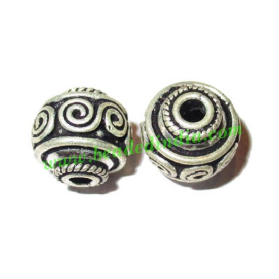 Picture of Sterling Silver .925 Fancy Beads, size: 12x12mm, weight: 2.87 grams.