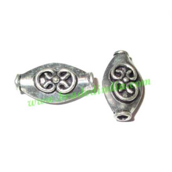 Picture of Sterling Silver .925 Fancy Beads, size: 17x9x6mm, weight: 1.51 grams.