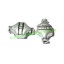 Picture of Sterling Silver .925 Fancy Beads, size: 12x7.5x5.5mm, weight: 0.65 grams.