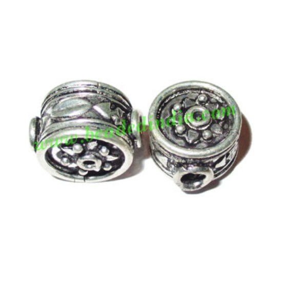 Picture of Sterling Silver .925 Fancy Beads, size: 14.5x9.5mm, weight: 3.62 grams.