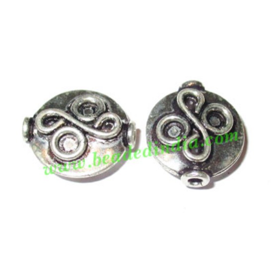 Picture of Sterling Silver .925 Fancy Beads, size: 13x12x4.5mm, weight: 1.51 grams.