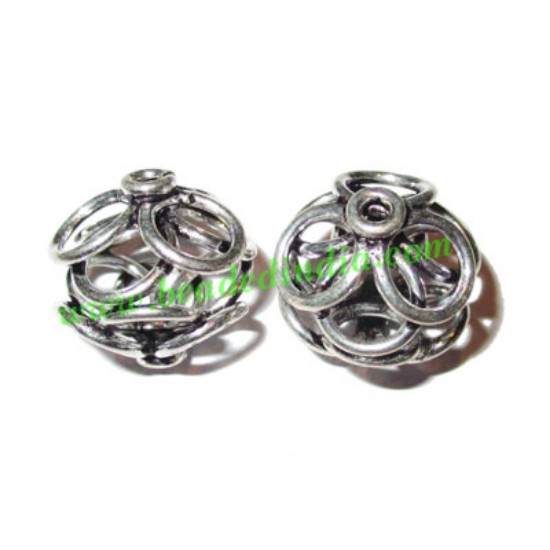 Picture of Sterling Silver .925 Fancy Beads, size: 16x16mm, weight: 3.1 grams.