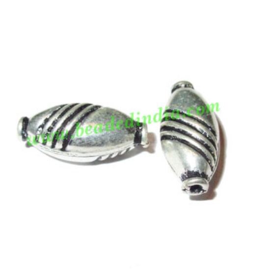 Picture of Sterling Silver .925 Fancy Beads, size: 16x7.5x7mm, weight: 1.03 grams.