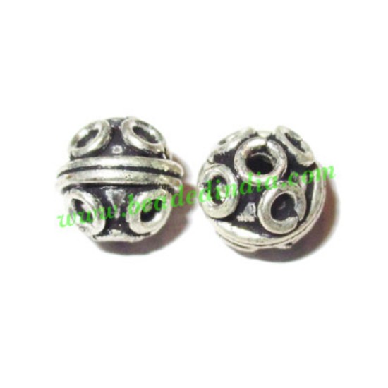 Picture of Sterling Silver .925 Fancy Beads, size: 8x8mm, weight: 1.18 grams.