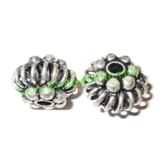 Picture of Sterling Silver .925 Fancy Beads, size: 9x13mm, weight: 3.16 grams.