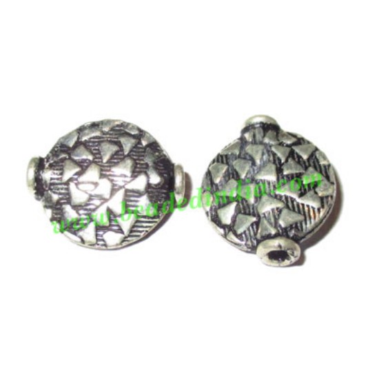 Picture of Sterling Silver .925 Fancy Beads, size: 14x12x3mm, weight: 1.06 grams.