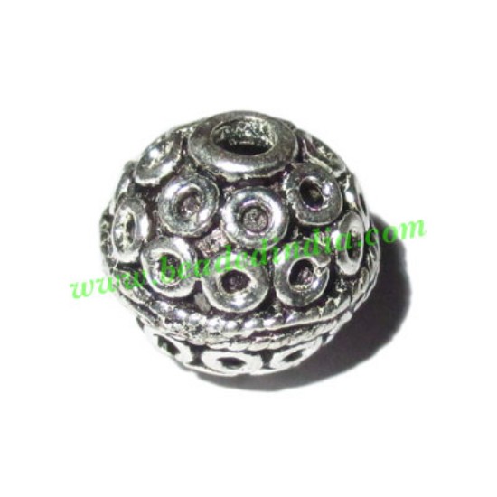 Picture of Sterling Silver .925 Fancy Beads, size: 11x11mm, weight: 1.92 grams.