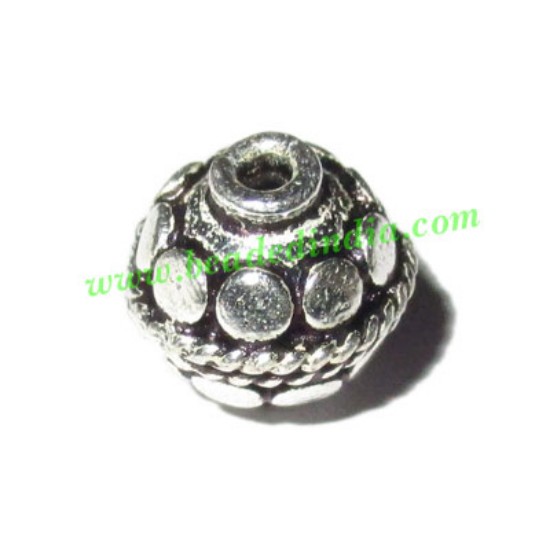 Picture of Sterling Silver .925 Fancy Beads, size: 9x9mm, weight: 1.15 grams.