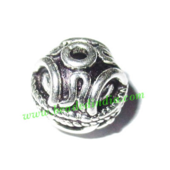 Picture of Sterling Silver .925 Fancy Beads, size: 9x9mm, weight: 1.21 grams.