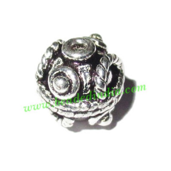 Picture of Sterling Silver .925 Fancy Beads, size: 9x9mm, weight: 1.35 grams.